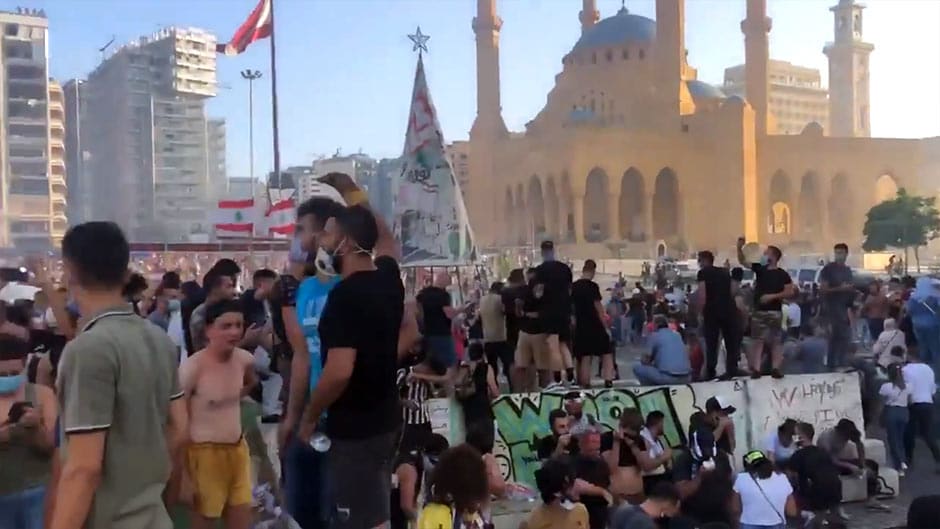 в порту бейрута