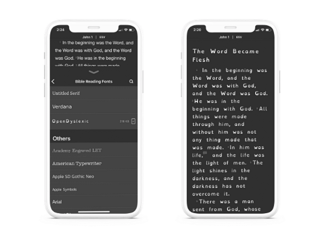 шрифт opendyslexic