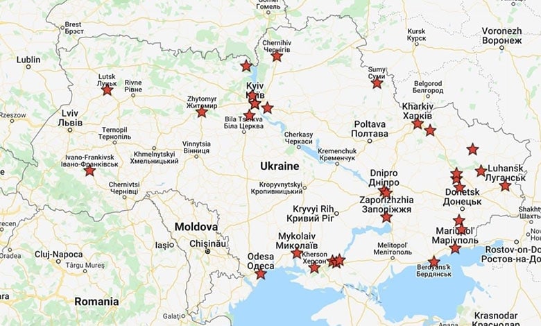 Росія завдає ударів