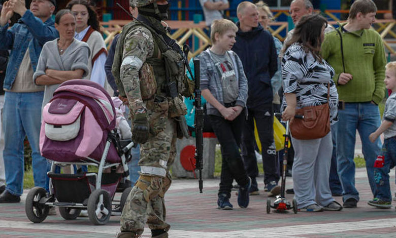 в фильтрационных лагерях