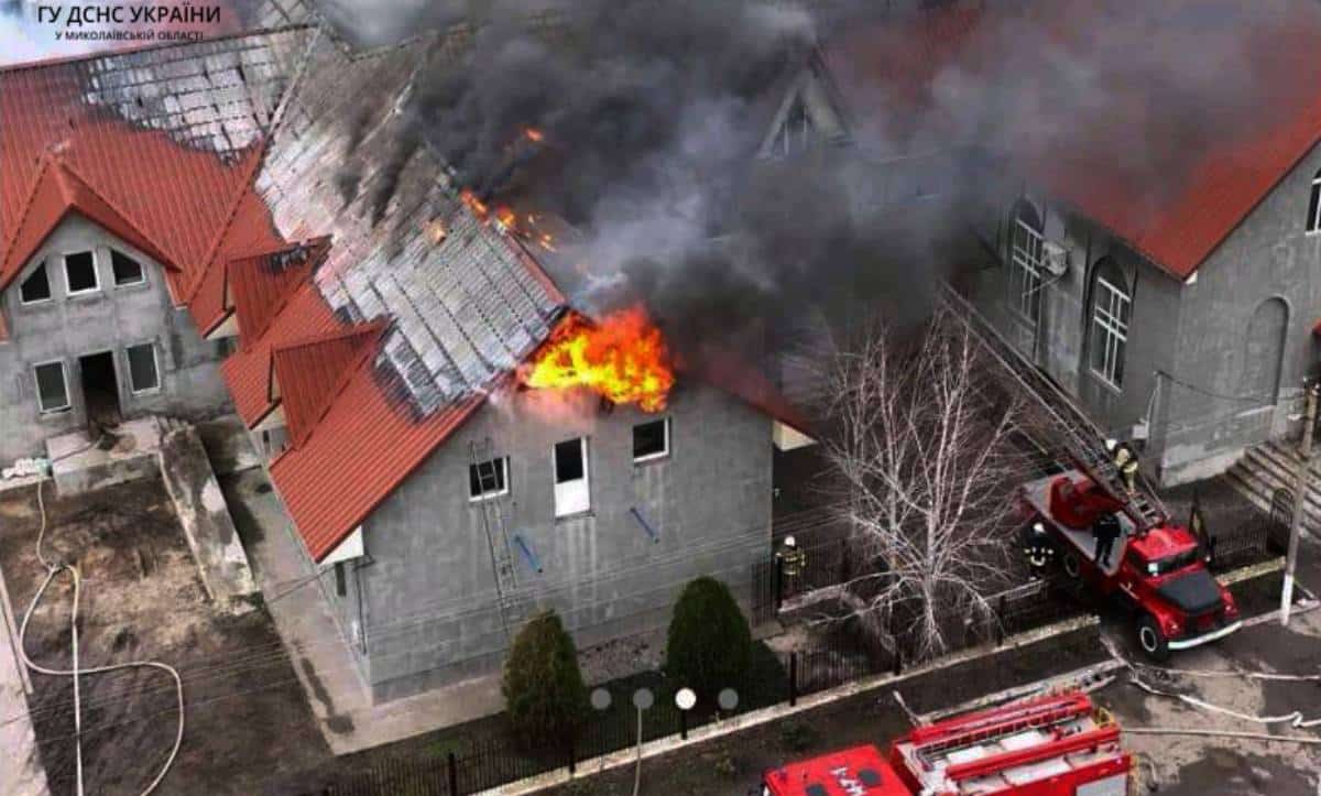 загорівся молитовний будинок