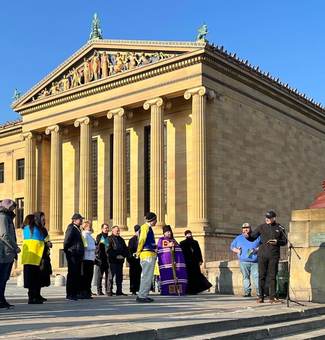 В центрі Філадельфії, США, відбулася молитва за Україну