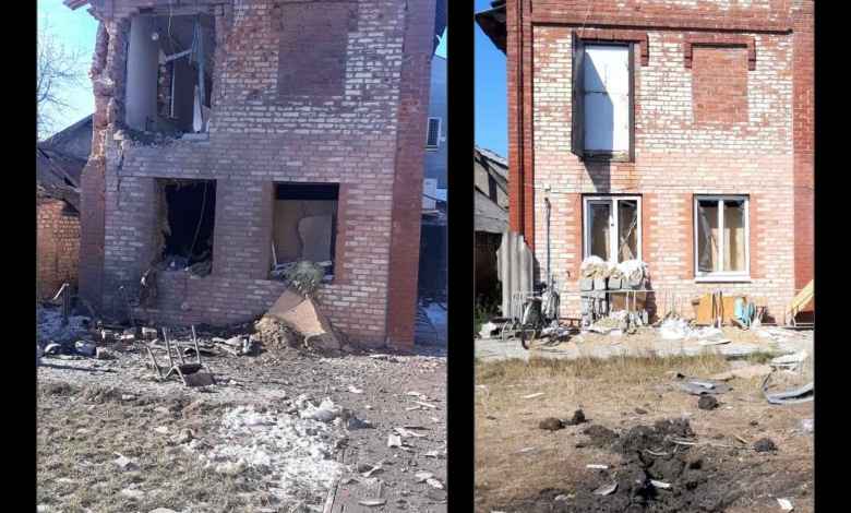 обстріляний будинок молитви