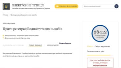 Петиція проти одностатевих партнерств