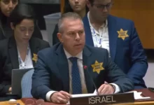 Ізраїльська делегація протест Радбез ООН