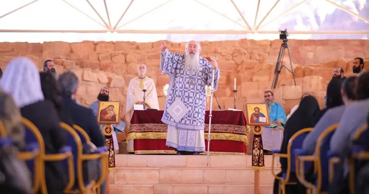 Християнська молитва в Петрі