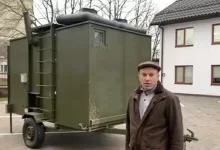 мобільна лазня для військових