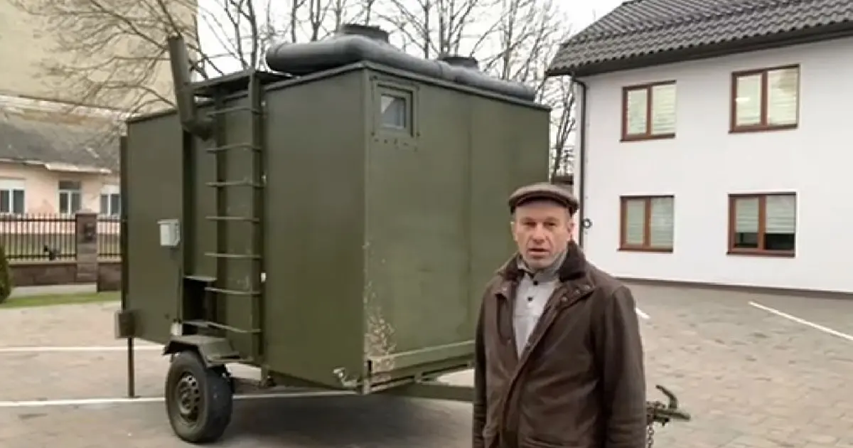 мобільна лазня для військових