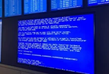 збій системи Windows