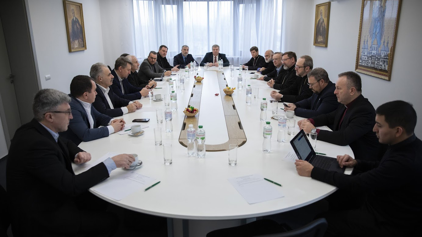 Глави Церков України на засіданні Наради Християнських Церков