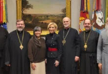 Глава УГКЦ Блаженніший Святослав під час зустрічі з Полою Уайт-Кейн у Білому домі