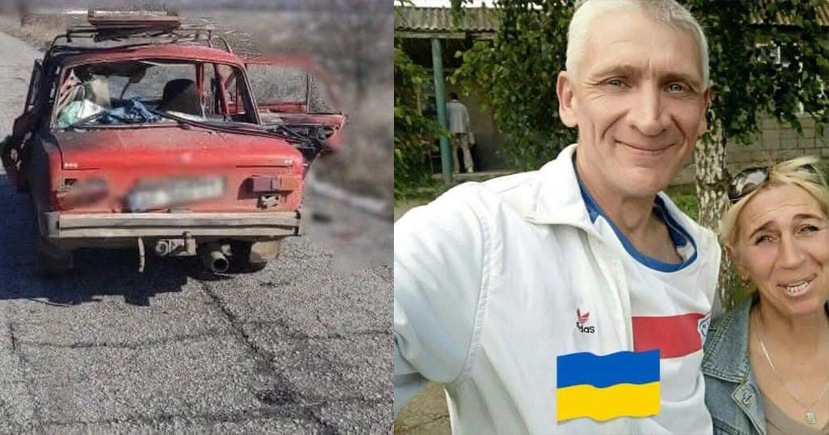 Наслідки удару дрона-камікадзе по цивільному авто в Марганецькій громаді