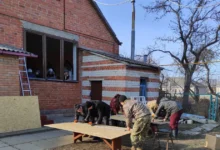 Зруйнована церква ЄХБ у Яготині після атаки дронів