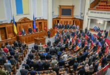 Депутати Верховної Ради під час голосування за Національний день молитви