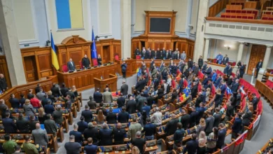 Депутати Верховної Ради під час голосування за Національний день молитви