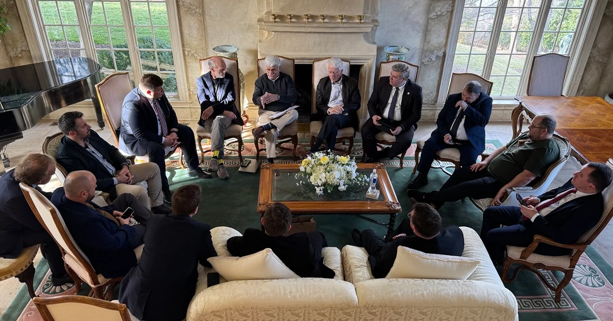 Делегація Ради Євангельських Протестантських Церков України під час зустрічі у Вашингтоні