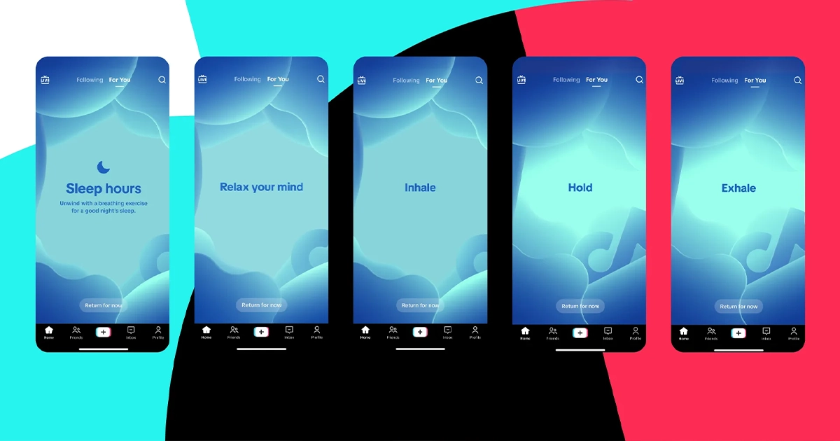 Нічне нагадування TikTok для підлітків про завершення перегляду контенту