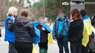 Повернені українські діти після евакуації з тимчасово окупованих територій