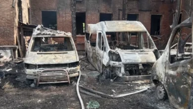 Руїни бази медбатальйону Госпітальєри після удару дрона