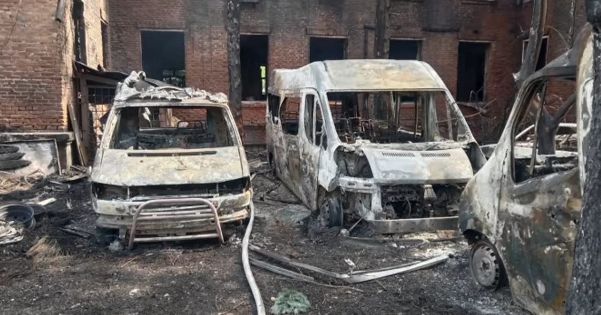 Руїни бази медбатальйону Госпітальєри після удару дрона