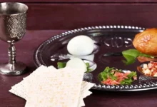 имволічні страви для Седера під час святкування Песаха