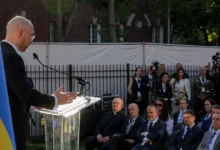 Прем’єр-міністр Шмигаль виступає у Вашингтоні з промовою про жертви серед мирного населення