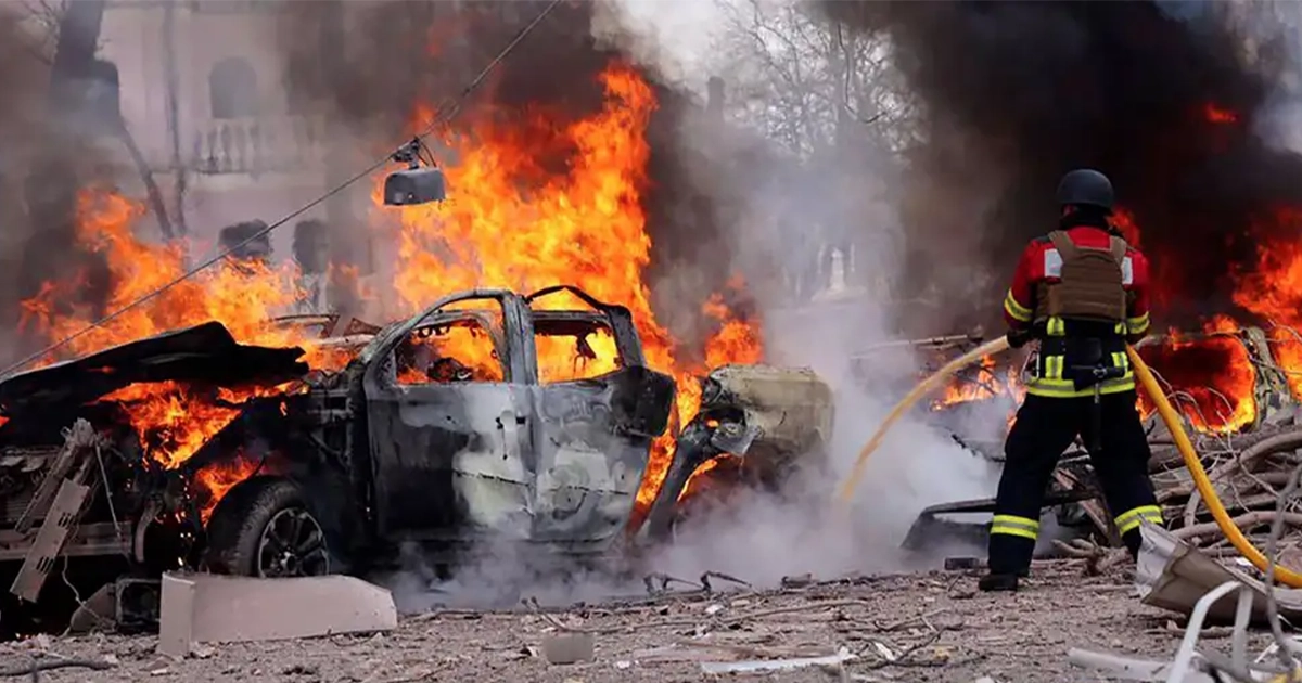 Наслідки ракетного удару по Сумах у Вербну неділю