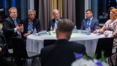 Уповноважений з прав людини Дмитро Лубінець виступає на конференції про воєнні злочини Росії