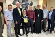 Українські релігійні лідери на зустрічі з Бобом МакЮеном в Ірпені