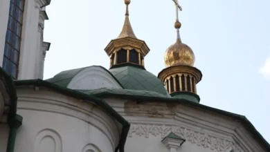 Пошкодження фасаду Софії Київської після російського обстрілу — заява ДЕСС