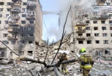 Руйнування житлового будинку в Києві після ракетного удару РФ