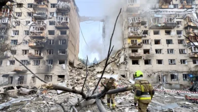 Руйнування житлового будинку в Києві після ракетного удару РФ