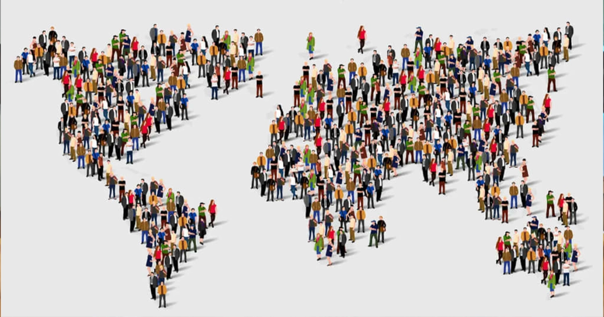 глобальна карта населення Землі