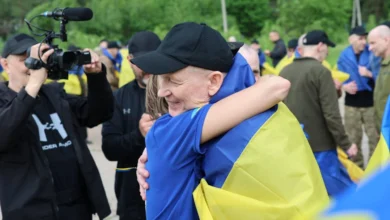 Звільнені з російського полону українські військові