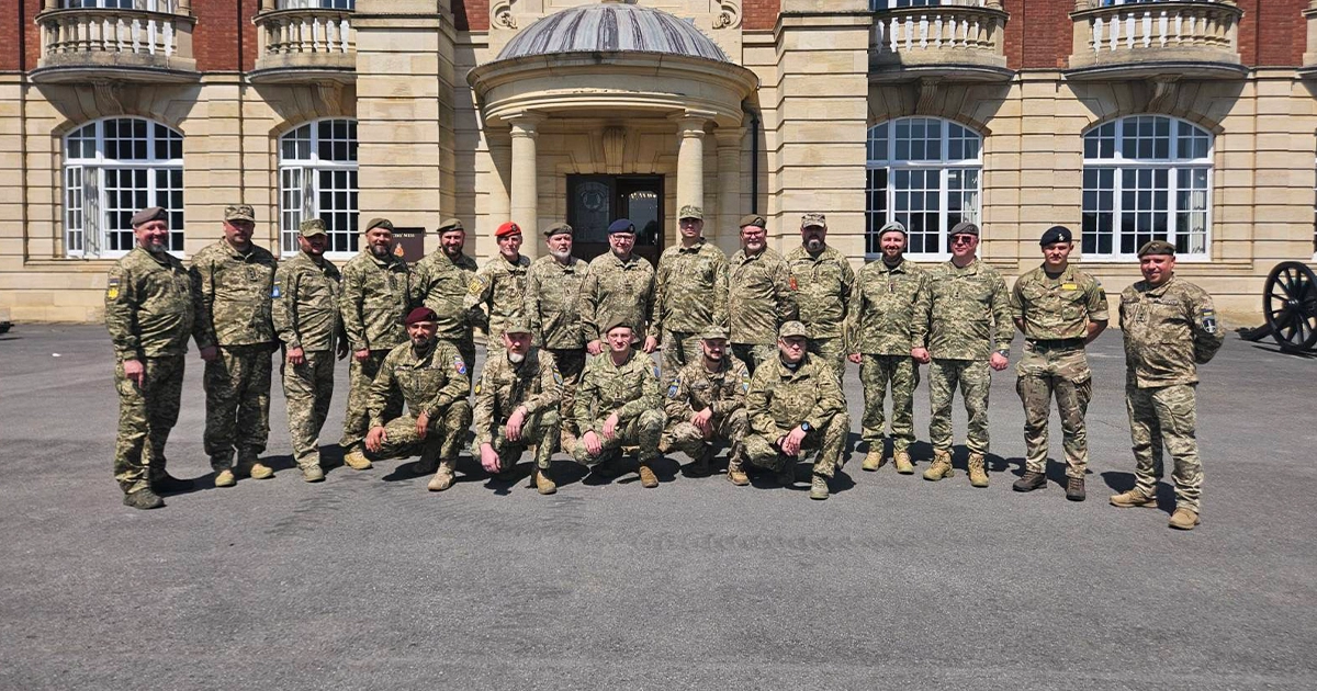Українські військові капелани під час навчання у Британській Академії оборони