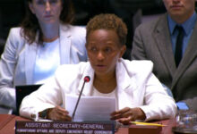 Джойс Мсуя доповідає в ООН про нестачу гуманітарного фінансування для України