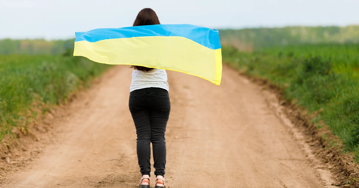 Українська дівчина після повернення з Росії в рамках ініціативи Bring Kids Back UA