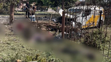 Наслідки авіаудару по Яровій на Донеччині