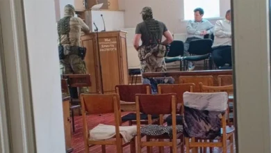 Російська поліція проводить обшук у домі молитви