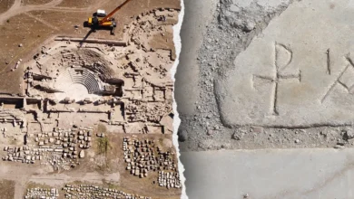 Археологічні розкопки римського залу з християнськими символами у Лаодикії