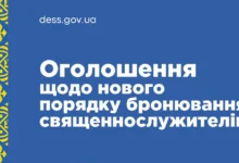 бронювання священнослужителів