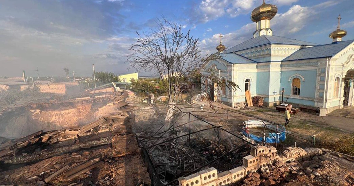 Зруйнований храм у Херсоні після російських обстрілів