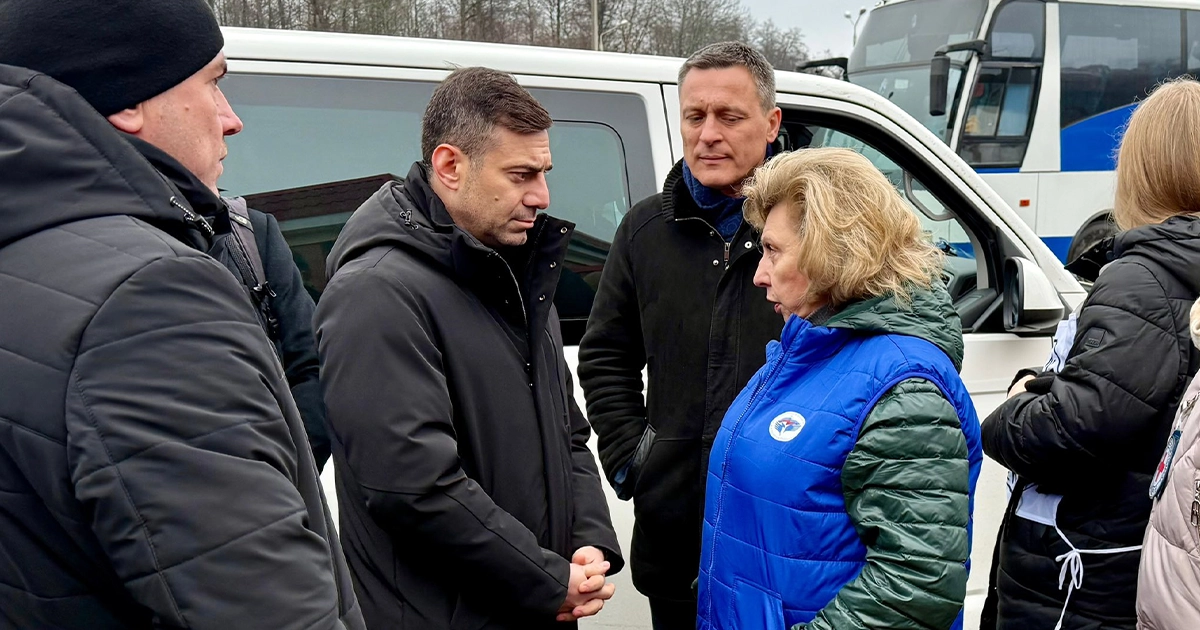 Дмитро Лубінець під час гуманітарних переговорів щодо повернення українців