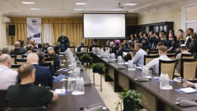 Учасники урочистостей з нагоди 35-річчя Українського Біблійного Товариства в Українському Домі Біблії