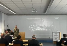 Український військовий капелан виступає на Балтійській конференції військового капеланства у Гамбурзі