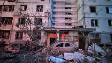 Зруйнований російським обстрілом житловий будинок в Україні